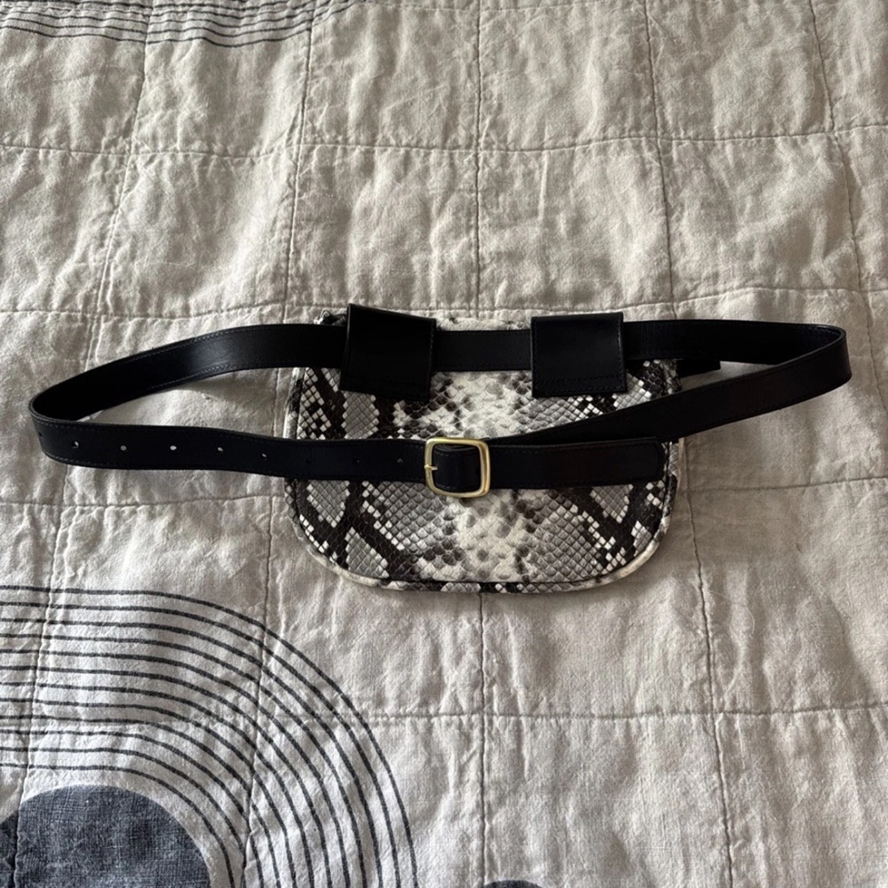 Clare V Fanny Pack Python - Picture 4 of 8